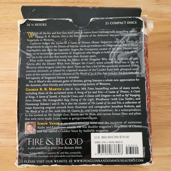 Fire & Blood Audio Book Set - Picture 2 of 5